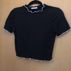 Black Mock Neck Turtleneck